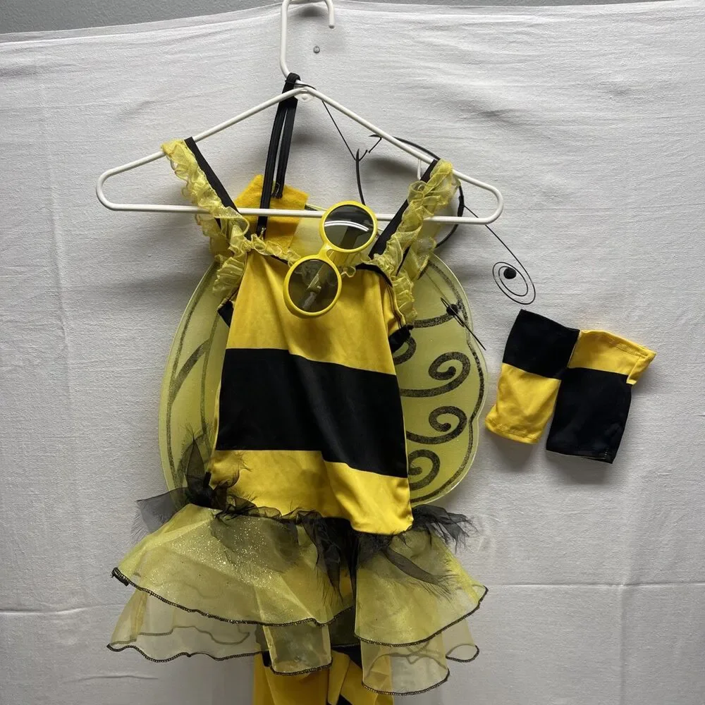 California Costumes Girls Bumble Bee Costume XS Wings Antenna Glasses Halloween